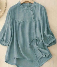 Isabeau | Women's Blouse in Light Blue