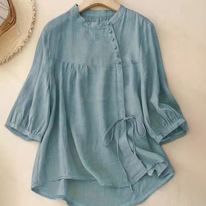 Isabeau | Women's Blouse in Light Blue