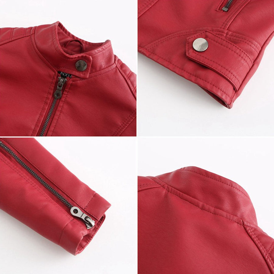 Isabella | Women's Stand Collar Zipper Pockets Jacket
