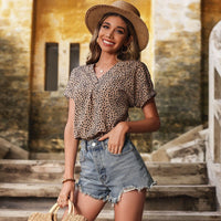 Isabella | Women's Modern Blouse Top in Khaki