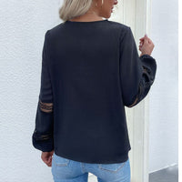 Isadora | Women's V-Neck Lace Modern Blouse