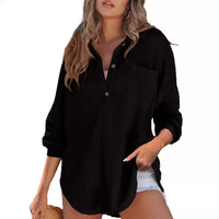 Isandra | Women's Button Detail Long Sleeve Shirt