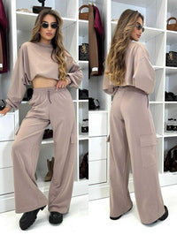 Isaure | Women's Wide Leg Top in Apricot