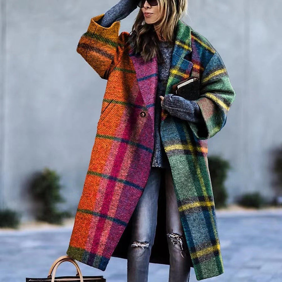 Iselin | Women's Floral Print Elegant Coat