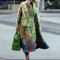 Iselin | Women's Floral Print Elegant Coat