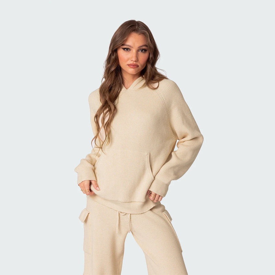 Ismeralda | Women's Comfortable Hoodie in Apricot