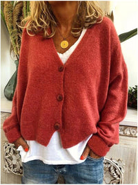 Isolde | Women's V-Neck Button Front Cardigan