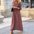 Iustina | Women's V-Neck Elegant Maxi Dress