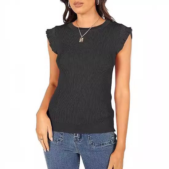 Ivana | Women's Bodycon Ruffle Shirt