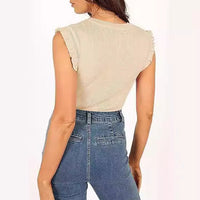 Ivana | Women's Bodycon Ruffle Shirt