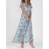 Izolda | Women's Sheer Floral Maxi Dress