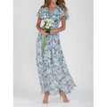 Izolda | Women's Sheer Floral Maxi Dress