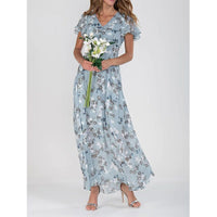 Izolda | Women's Sheer Floral Maxi Dress