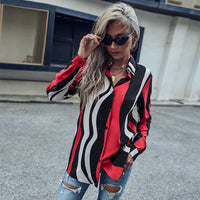 Izolda | Women's Modern Blouse in Red