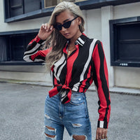 Izolda | Women's Modern Blouse in Red
