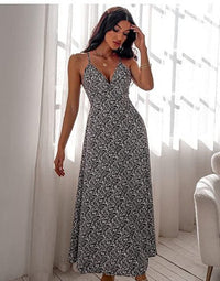 Jacobina | Women's V-Neck Floral Elegant Maxi Dress