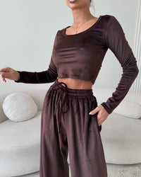 Jacquetta | Women's Top in Brown