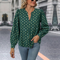 Jamesina | Women's Blouse in Pine Green