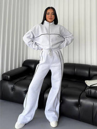 Janneke | Women's Two-Piece Set in Light Gray