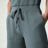 Jehanne | Women's Tie Waist Full Length Cut Jumpsuit
