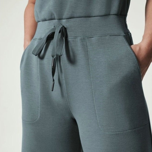 Jehanne | Women's Tie Waist Full Length Cut Jumpsuit