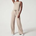 Jehanne | Women's Tie Waist Full Length Cut Jumpsuit