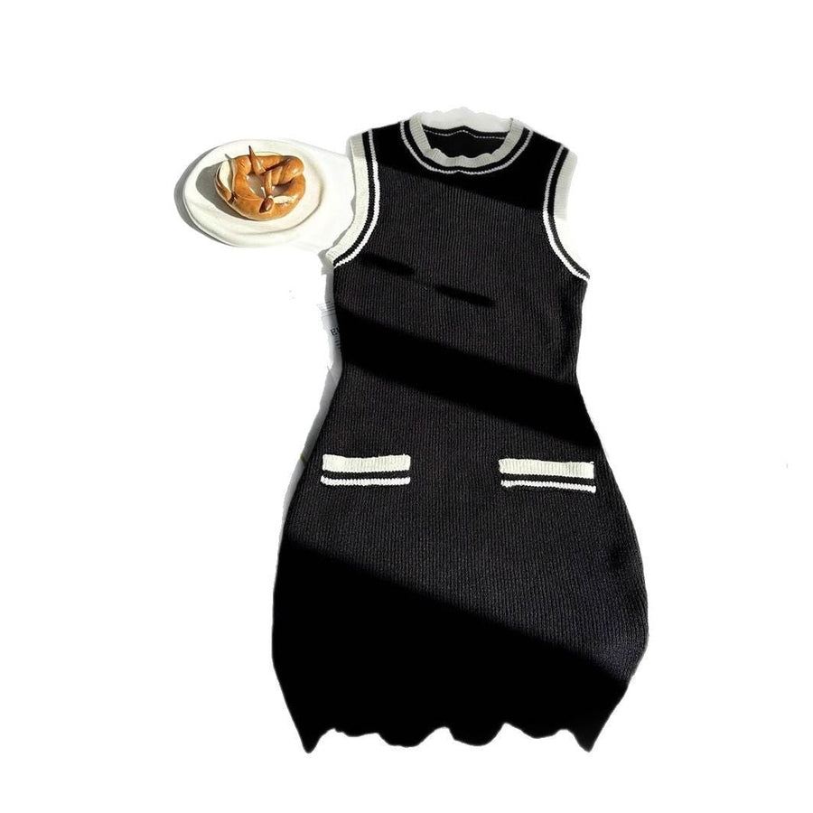 Jemima | Women's Bodycon Pockets Dress in Black