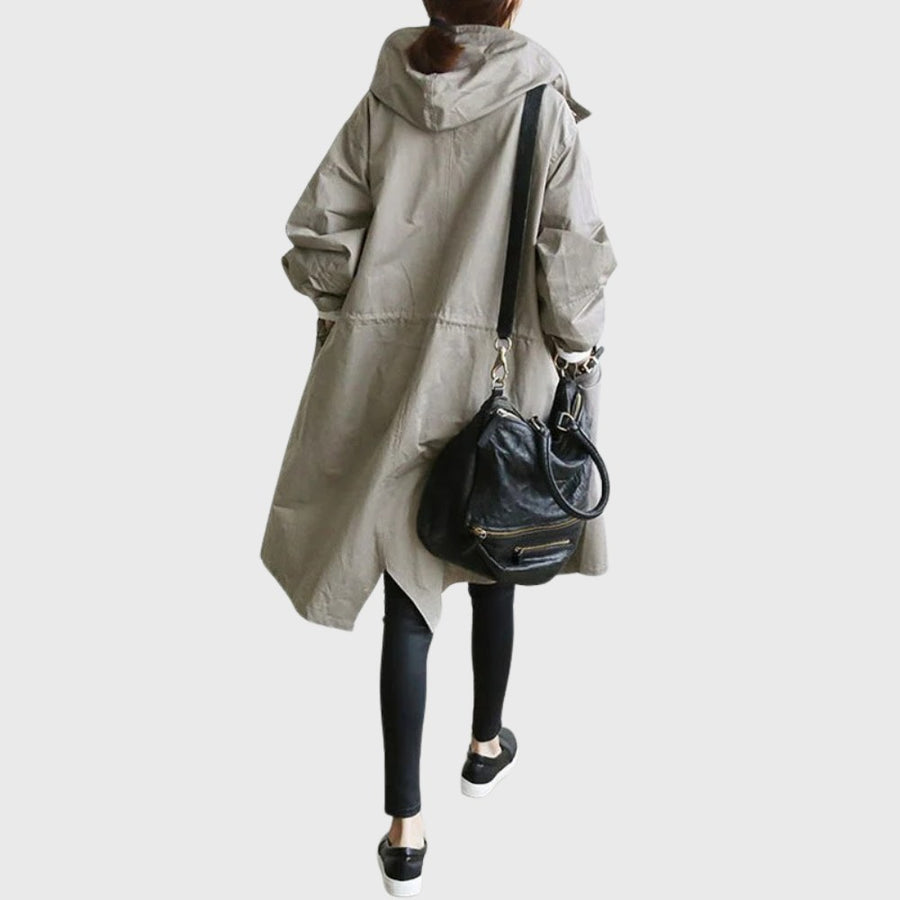 Jewel | Women's Trench Longline Hooded Coat