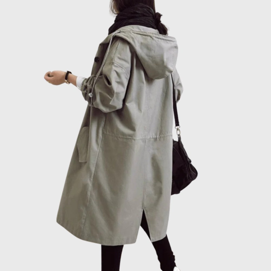 Jewel | Women's Trench Longline Hooded Coat