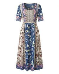 Jocasta | Women's Boho Print Midi Dress