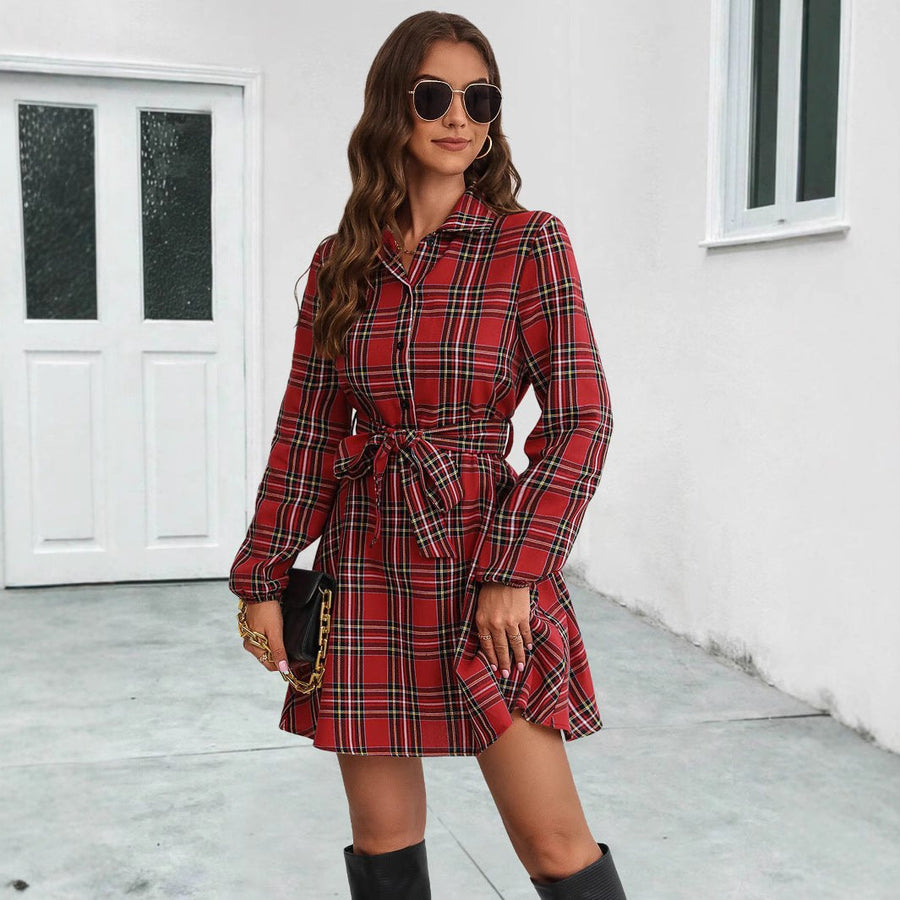 Jolie | Women's Belted Shirt Dress