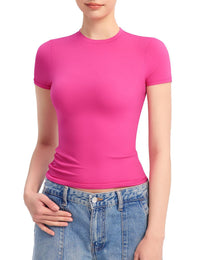 Jolie | Women's Bodycon T-Shirt in Magenta