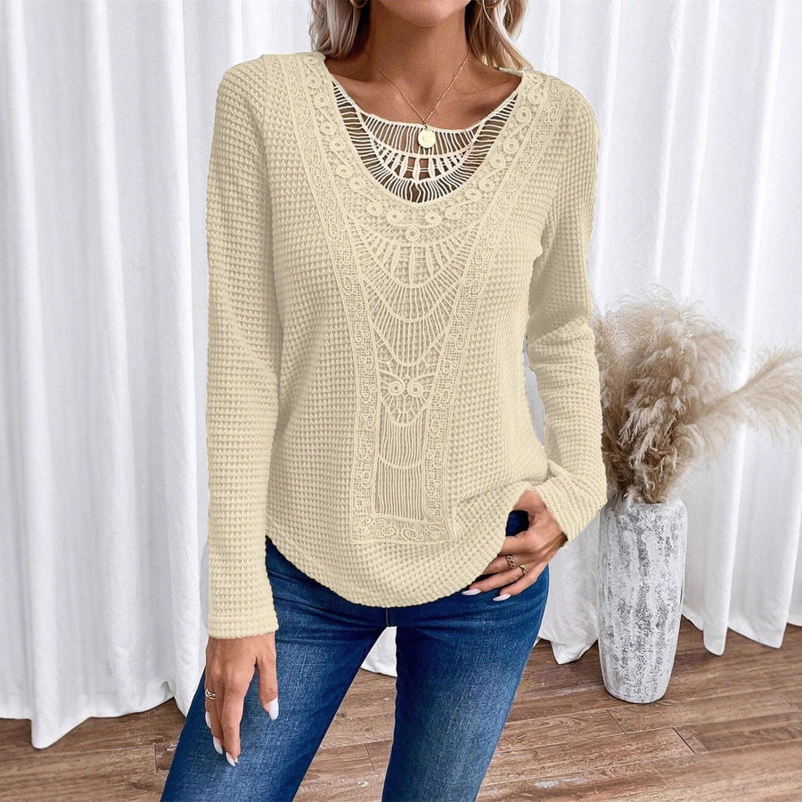 Jonquil | Women's Lace Elegant Top in Apricot