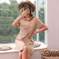 Jonquil | Women's Shirt Dress in Khaki