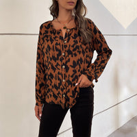 Jonquille | Women's Elegant Blouse in Rust Brown