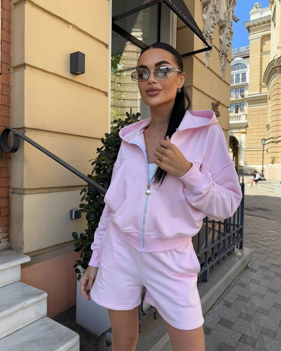 Jorunn | Women's Drawstring Shorts in Pink
