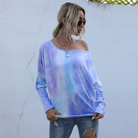 Joscelind | Women's Asymmetric Oversized Top in Purple