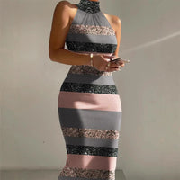 Josefa | Women's Striped Modern Maxi Dress