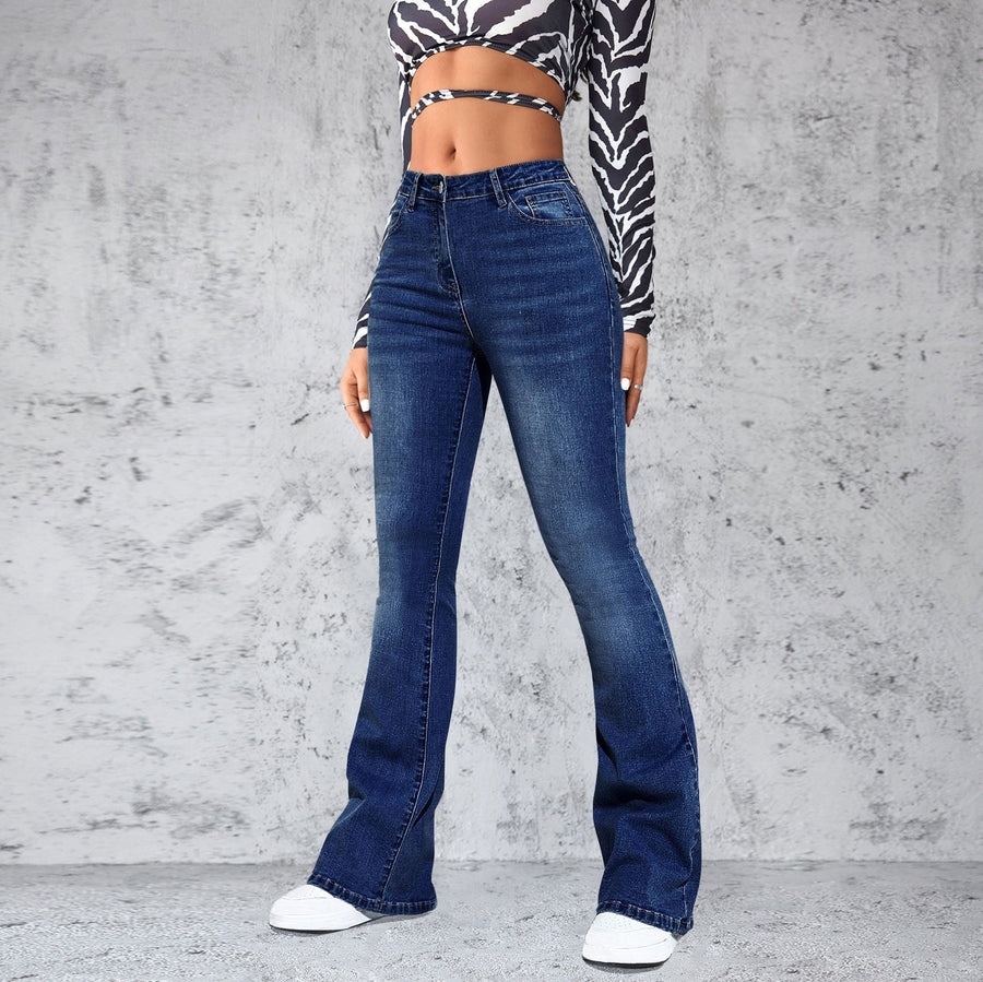Josephine | Women's High Waist Elegant Jeans in Blue