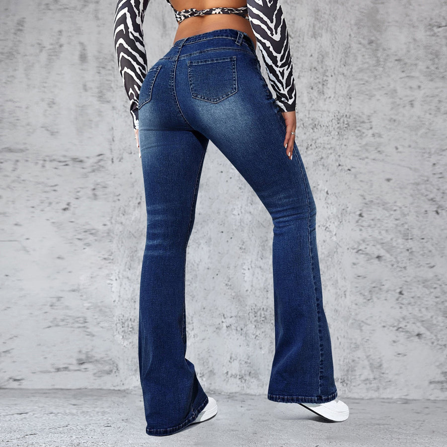 Josephine | Women's High Waist Elegant Jeans in Blue