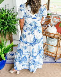 Jovita | Women's Classic Toile Maxi Dress