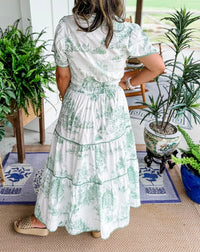Jovita | Women's Classic Toile Maxi Dress