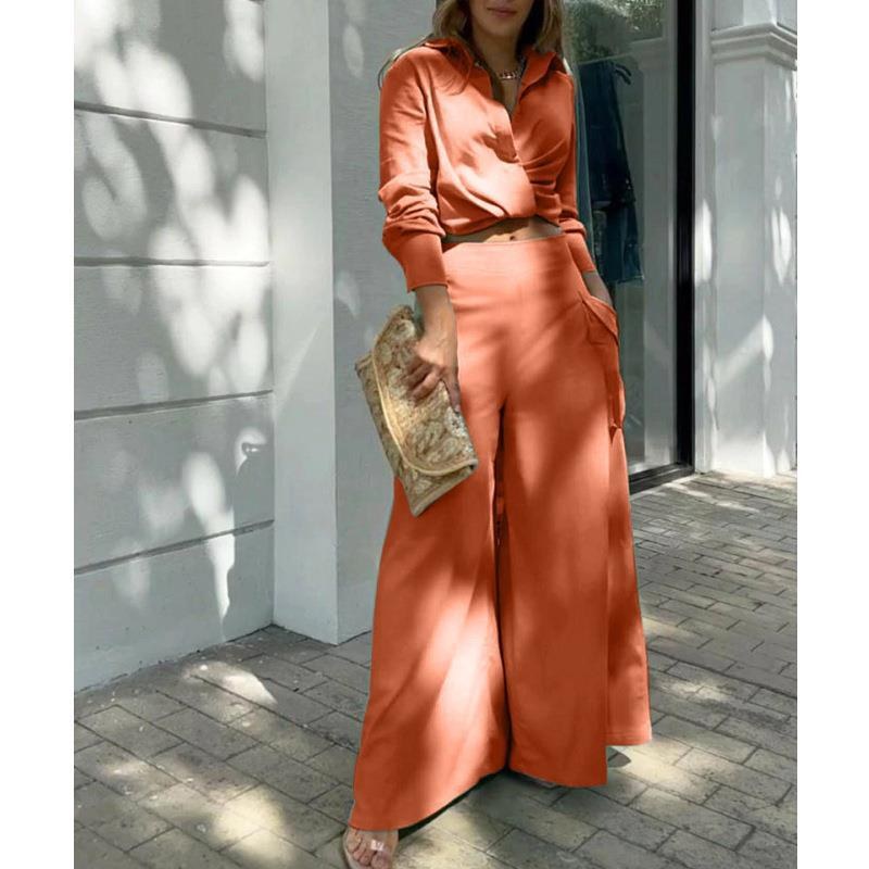 Jovita | Women's Elegant Casual Two-Piece Set in Korall