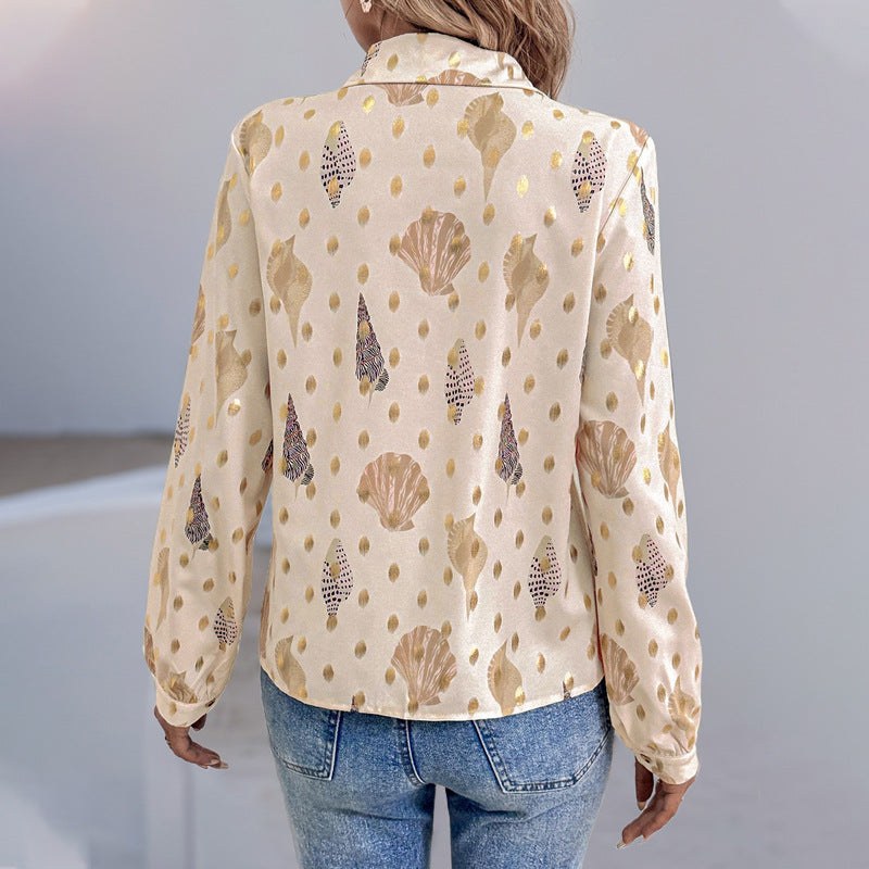Juliane | Women's Elegant Blouse in Apricot