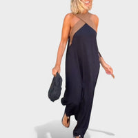 Julienne | Women's Cross Strap Maxi Sleeveless Dress