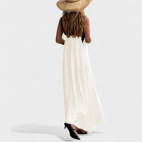 Julienne | Women's Cross Strap Maxi Sleeveless Dress