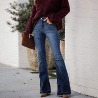 Julienne | Women's High Waist Jeans in Blue