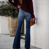 Julienne | Women's High Waist Jeans in Blue
