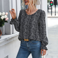 Junia | Women's Puff Sleeve Elegant Blouse in Black