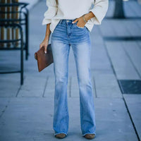 Juno | Women's High Waist Elegant Jeans in Light Blue